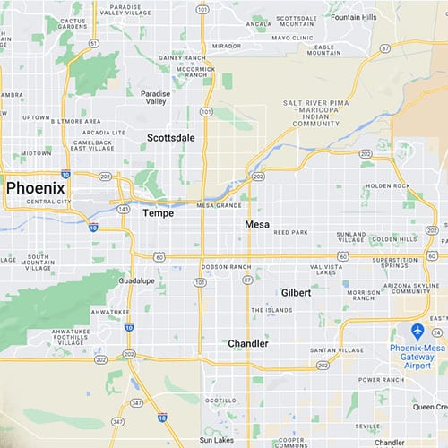 Map Showing San Tan Allergy And Asthma Location
